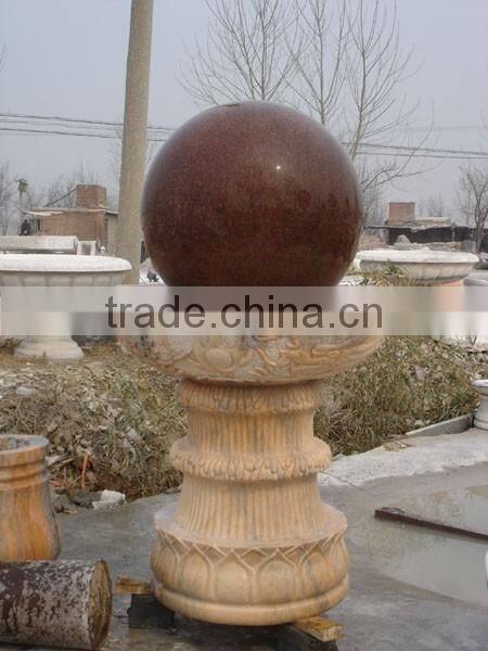 Outdoor rolling marble ball water fountain for sale