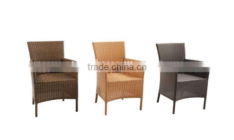 2017 Trade Assurance all weather outdoor ergonomic rattan aluminium garden single armchairs furniture