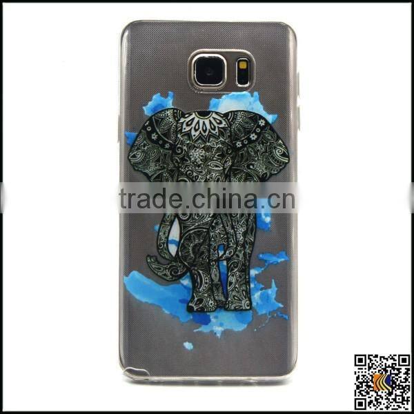 Cartoon pattern phone case TPU soft phone shell protective back cover for Samsung Note5