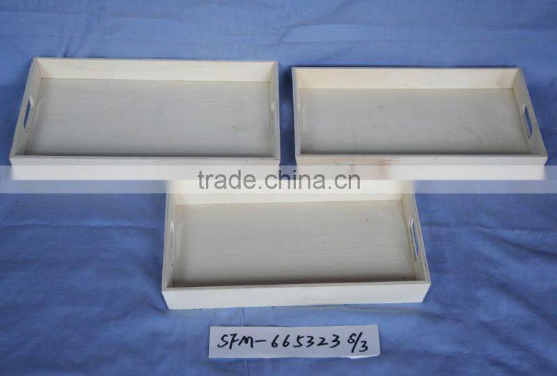 Multiple size custom environmental square wooden tray with 7 years experience
