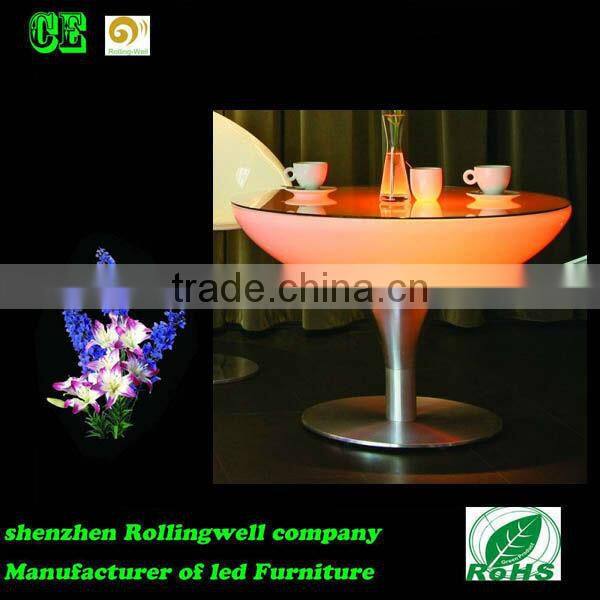 plastic led lighting Table For Pub
