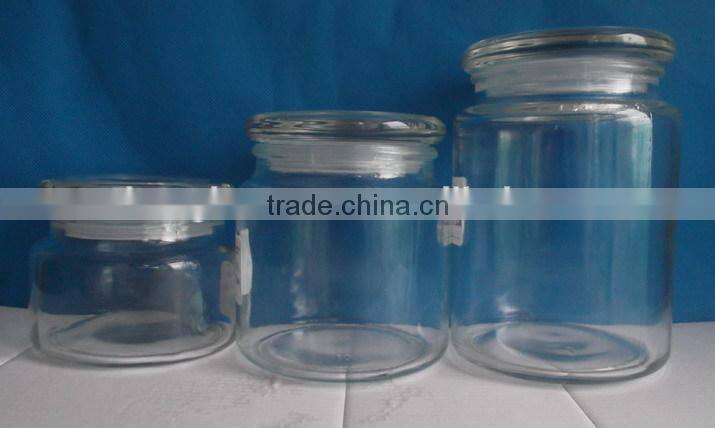 730ml Wholesale glass candle jar wax sugar bottle
