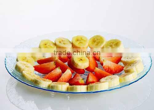 High quality transparent glass fruit plate