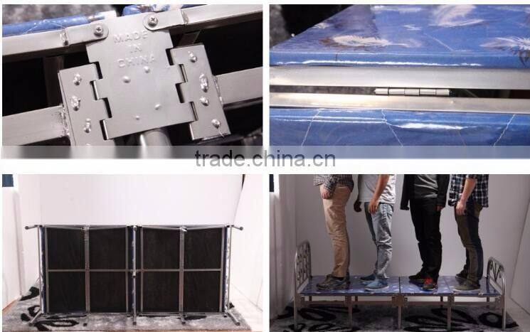 Korean popular home furniture lightweight double folding bed