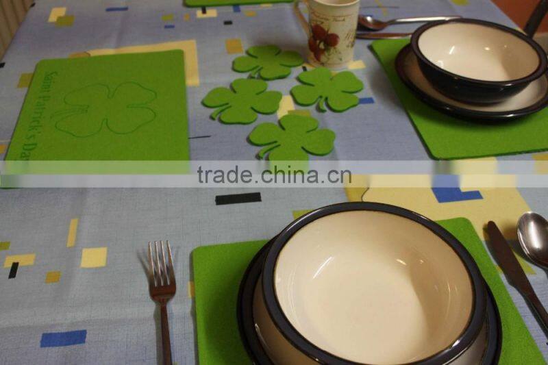 Laser cut felt table runner