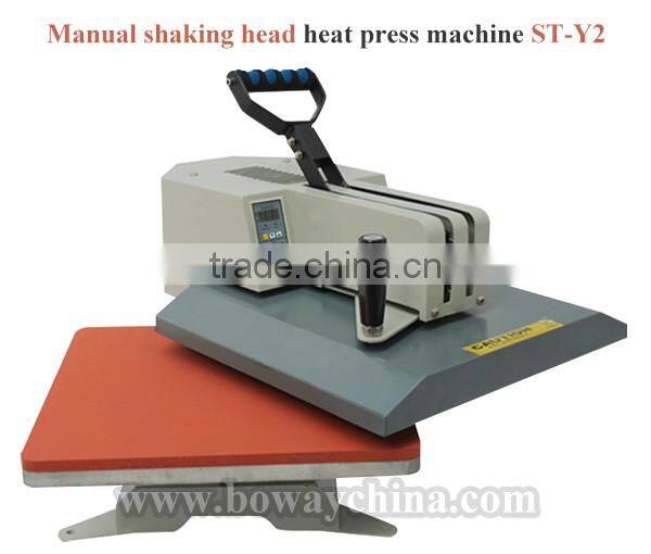 Manual Shaking Head 1 Station Plain Clothing Heat Press Machine