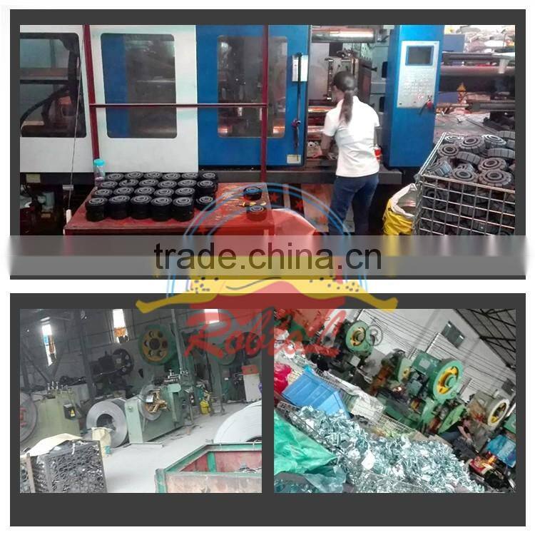 mute universal drive medical castor bed chair wheelchair caster wheel fixed swivel brake rubber nylon pu tpr pp