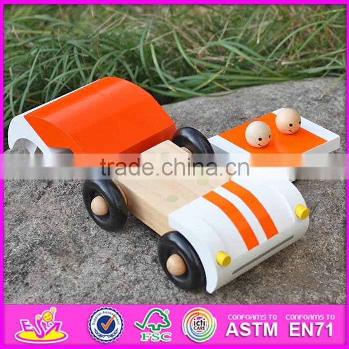 2016 new design kids funny wooden toy cars for boys W04A325
