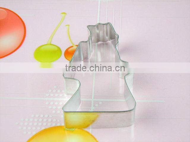 plastic Christmas Cookie Cutter/6pcs eco-friendly color cookie cutter