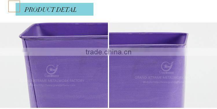 Garden galvanized or iron flowers for pots for garden metal planters