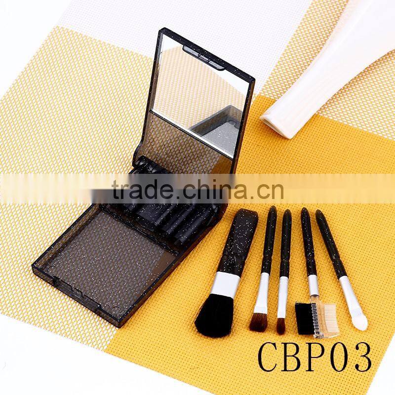 CBP03-5pcs Makeup Brushes sets with mirror