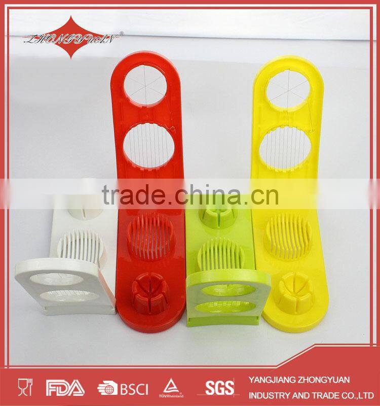 multi-functional double head plastic egg slicer