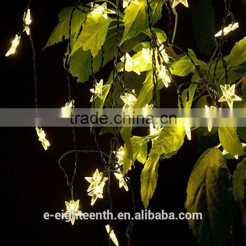 2016 new hot sale Sunniemart 20 LED Solar Powered Star Globe White String Light for Garden Chrismas