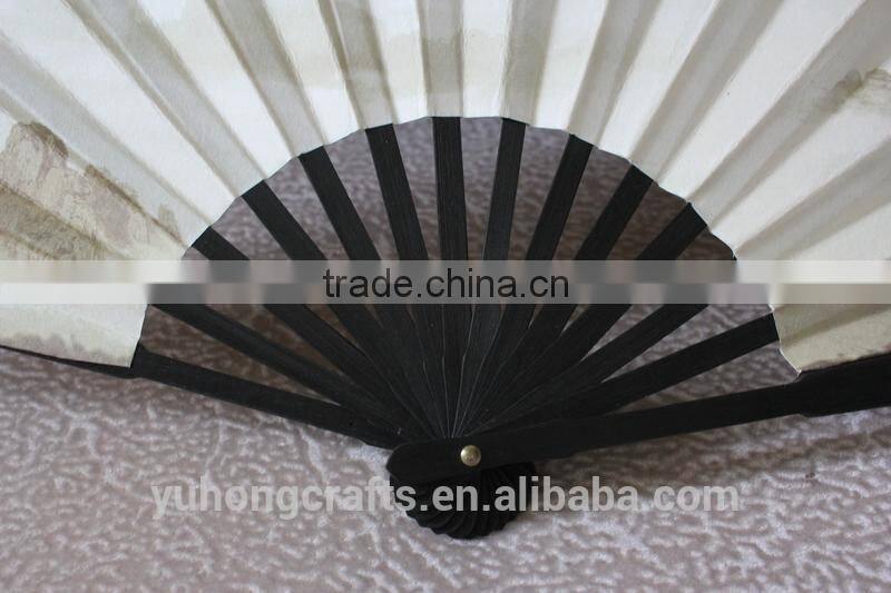 Chinese fan with bamboo ribs for men