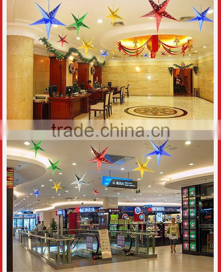 Christmas Tree Decoration Paper Material Hanging Stars Christmas Hanging Ornament&Decoration