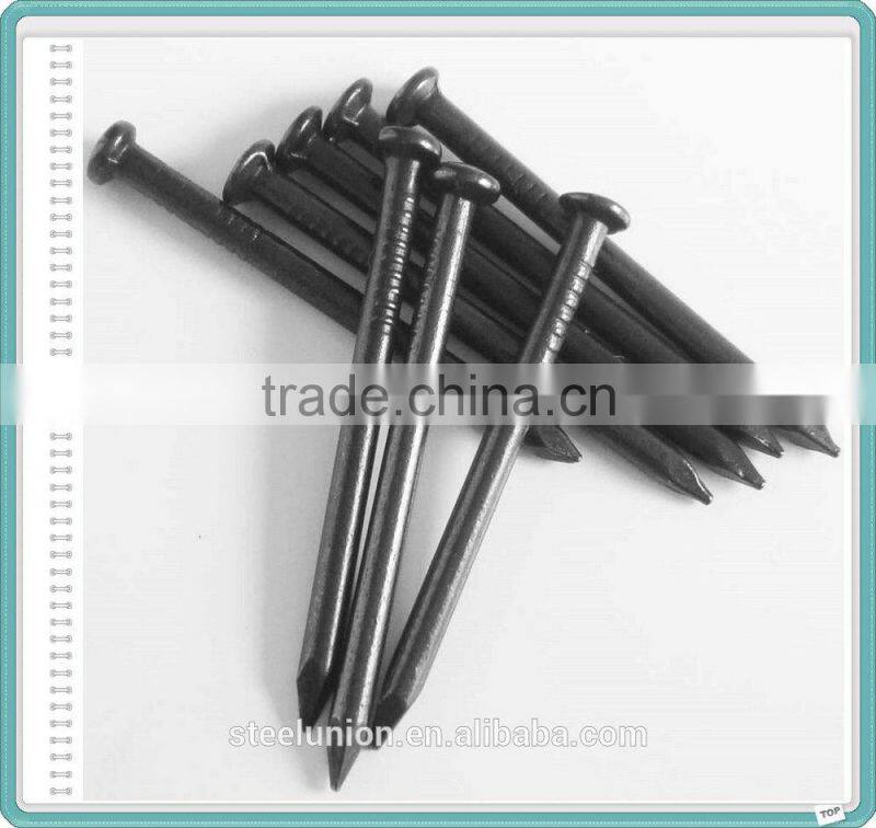 black steel nails china made/black concrete nails export to africa/black steel nail supplies