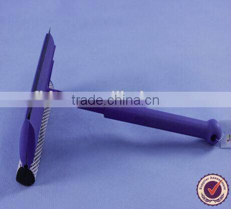 8'' head flexible plastic squeegee with sponge and rubber wiper