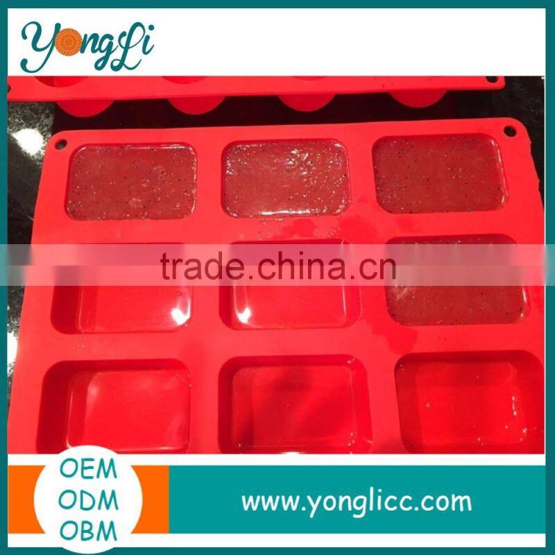 Homemade Craft DIY Soap Making Molds 12 Rectangle & 8 Oval Tray Silicone Mold