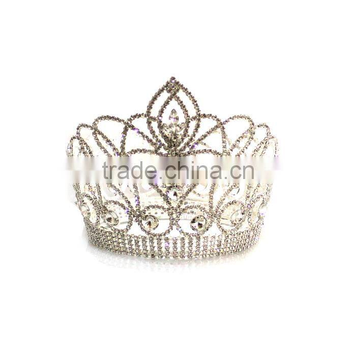 2015 New Design Big full Round Pageant pageant Kings Crown H172-150