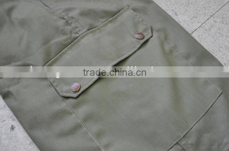 Oliver green heavy duty cotton soldier's trainning TDU suit sets