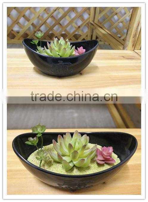 Artificial mini plant potted succulent combination mini succulent