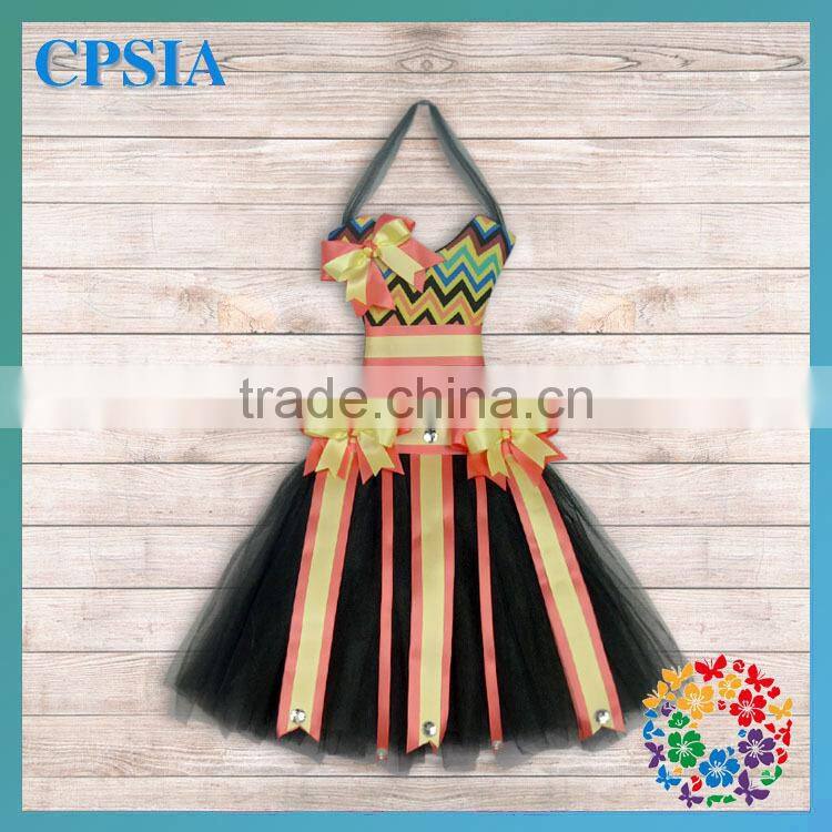 Kid Grey Colorful Chevron Lovely Tutu Bow Holder customization 2014 New arrivals