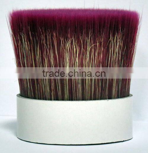 Red Mixture Bristles with PET tapered filaments