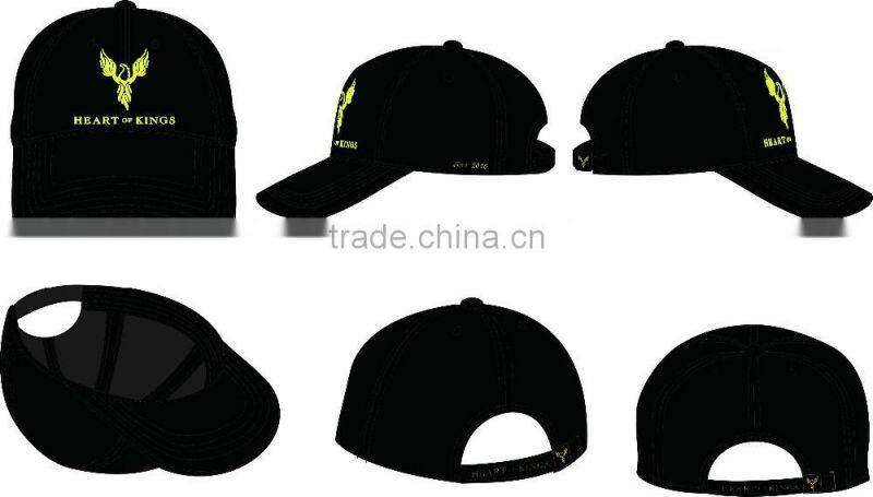 100%Suede Fabric Baseball Cap With Embossed Metal Buckle
