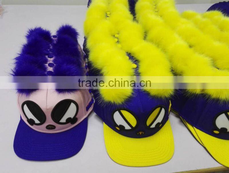 2017 new lovely baby hat and kids hats with ball top