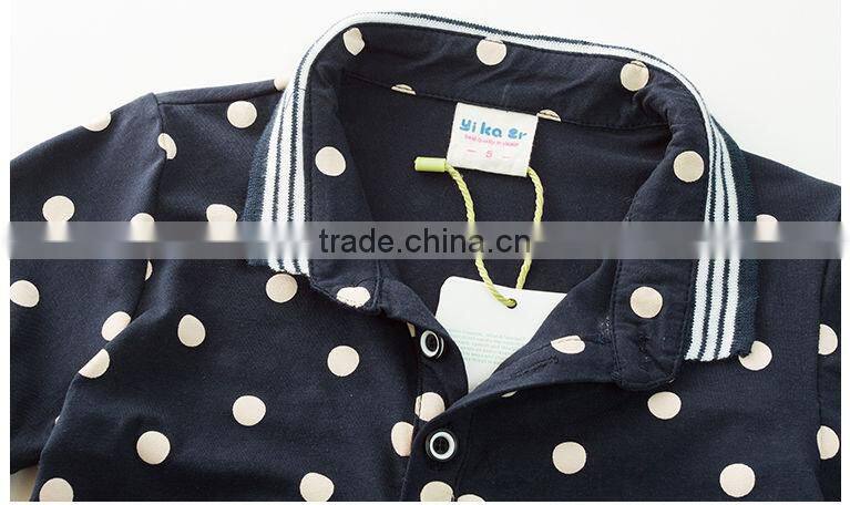 High quality dots printed cotton t-shirt for chirlden