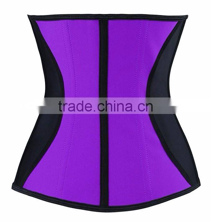 2016 New style 100% Latex woman corset Waist Trainer Manufacturers