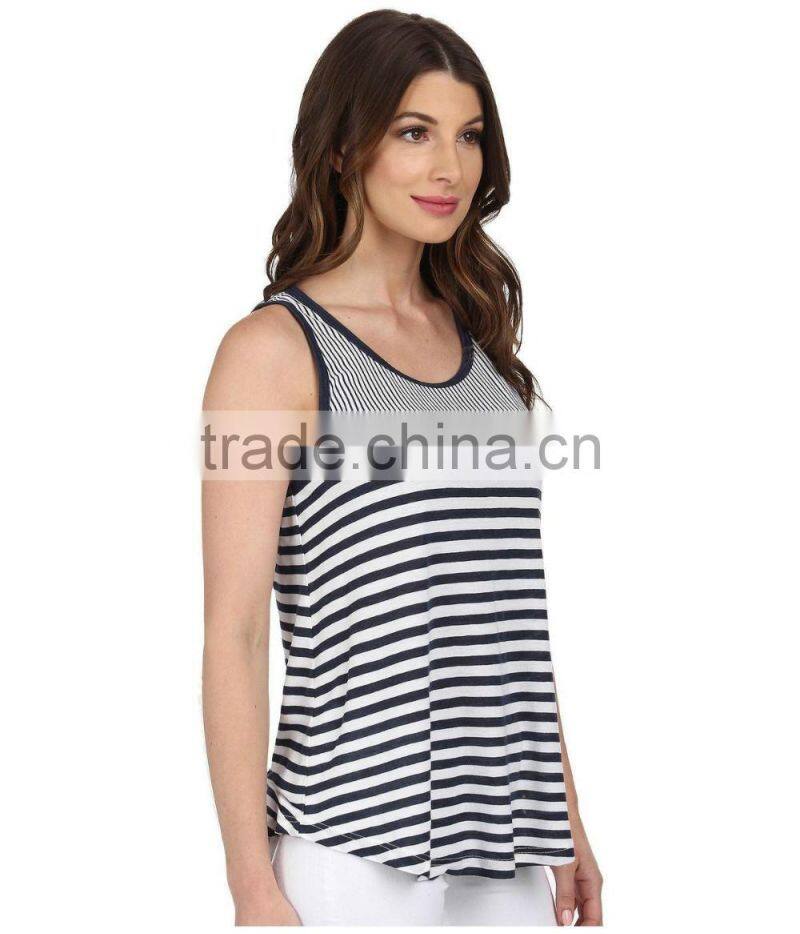 Guangzhou garment sublimation custom stringer tank top wholesale plain loose tank top for women in bulk