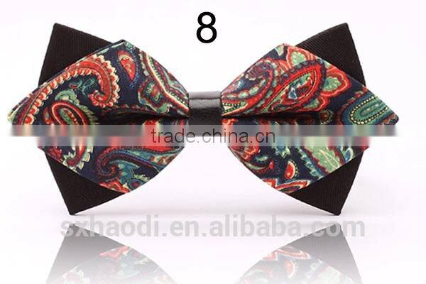 HD-B138 HD-B138 Fashion new design polyester men's classical bow tie with mix paisley pattern