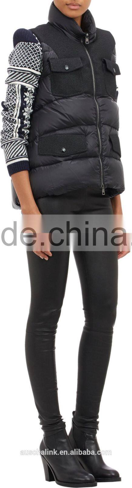 2016 new style wholesale high quality western women down vest