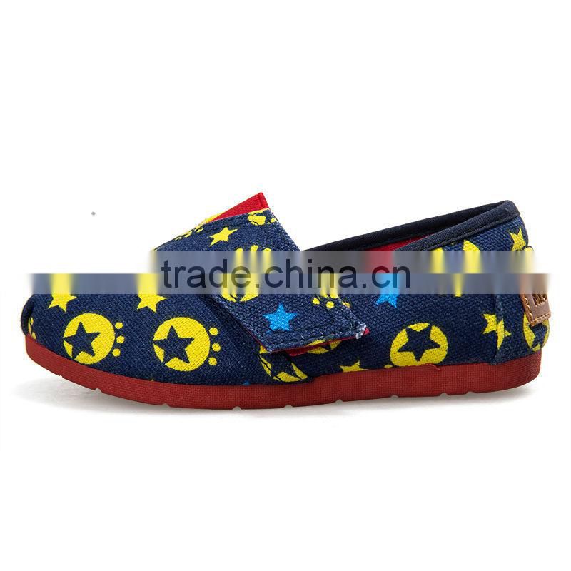slip-on no laces fashion stylish new style children kids cloth casual shoes for boys girls or adults
