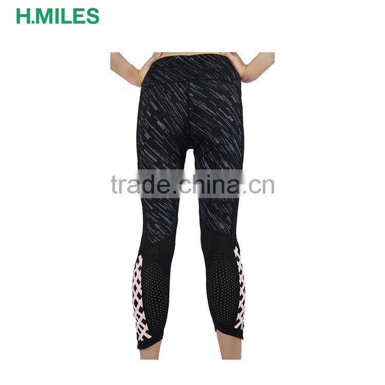 Reflactive female gym tights high waist leggings for women fitness