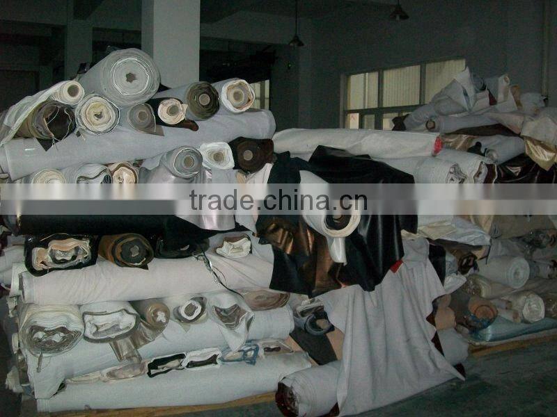 Embossed Knitted Wide Use Of Stocklot Semi Pu Leather