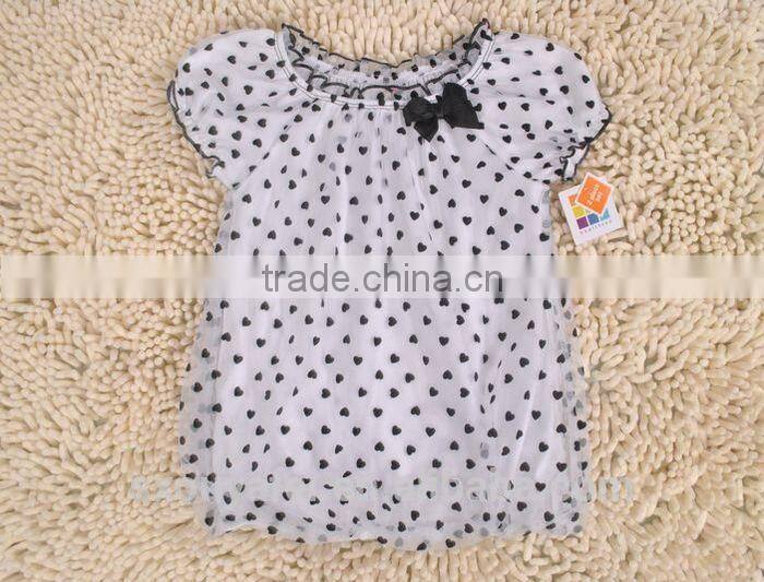 export surplus stock garments girls clothes kid's summer wear T-shirts