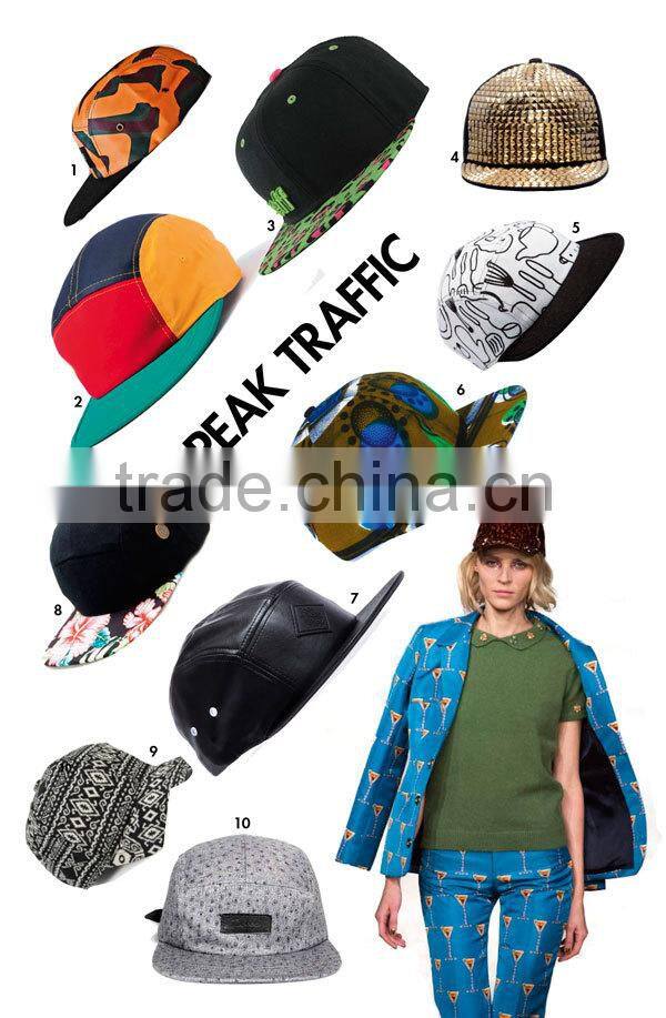 Raised 5 Panel Hat Wholesale Blank 5 Panel Hat Camo 5 Panel Hat