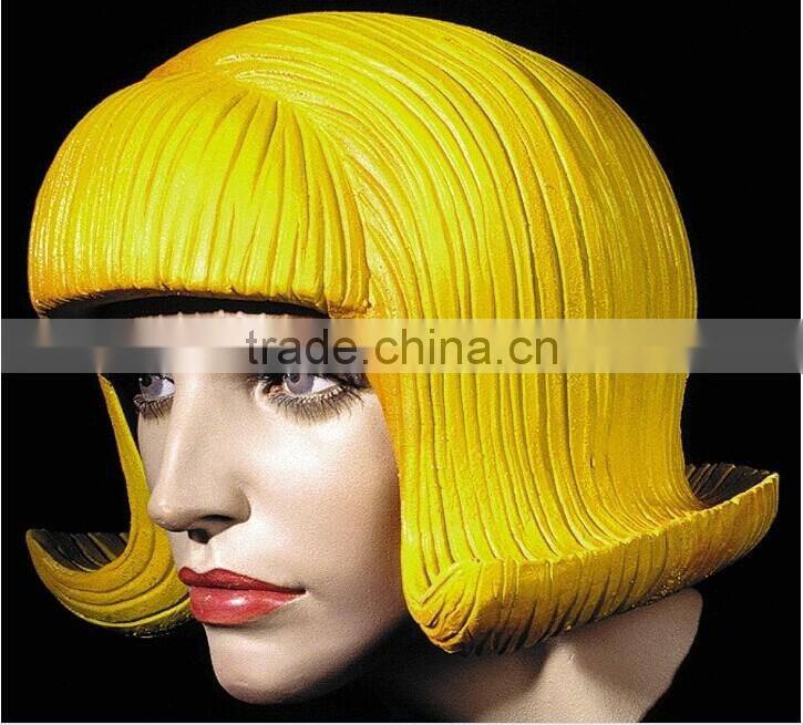 2014 new desig for adult party wig ,fashion Latex wig