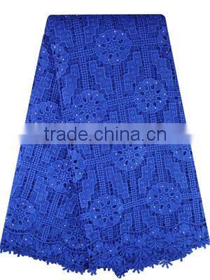 Bestwaytex Quality Warranty Royal Blue Cord Lace Fabrics African Fabeics Guipure Lace 5 Yard CP0063