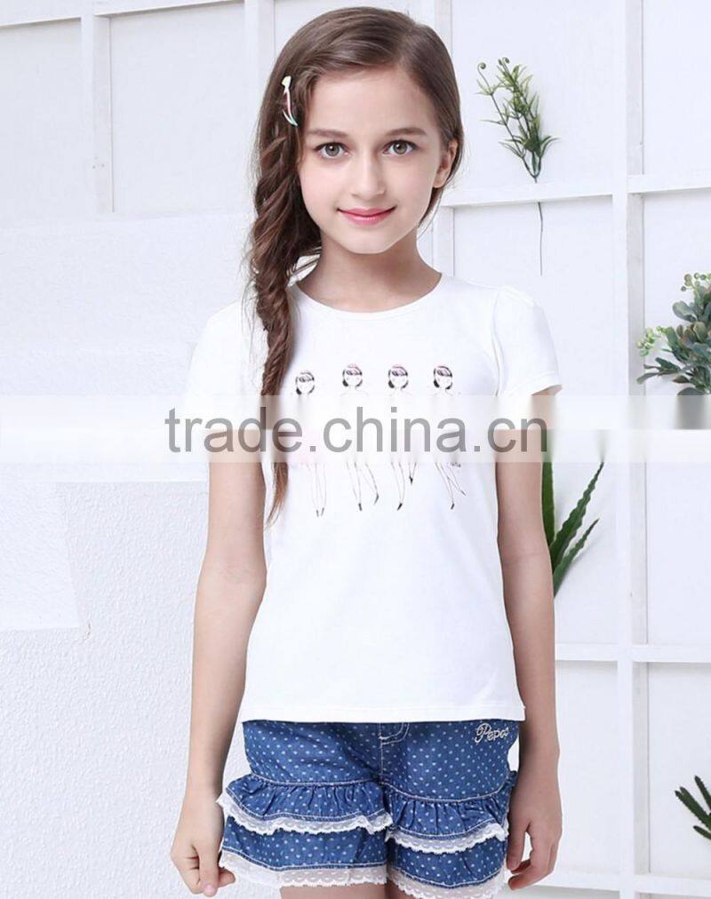 OEM service new design children T-shirt custom girl's printing T-shirt