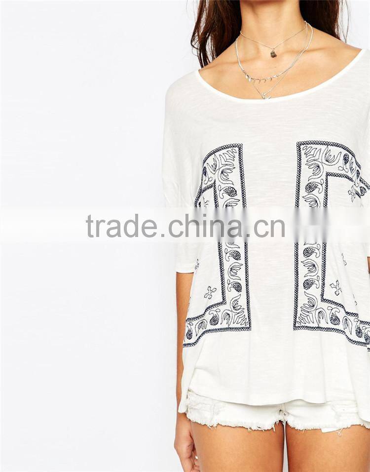 Sexy girls loose neck t shirts new fashion ladies girls t shirt karachi
