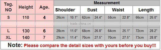2014 New Arrival Lace Dress Flouncing Round Neck Print Dress 4 Sizes 4-7 Years SV005983#