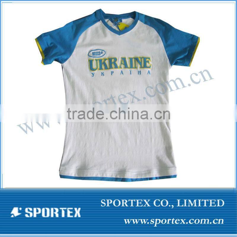 Ladies OEM 100% cotton T shirt/womens casual cotton T shirt/cotton t shirt