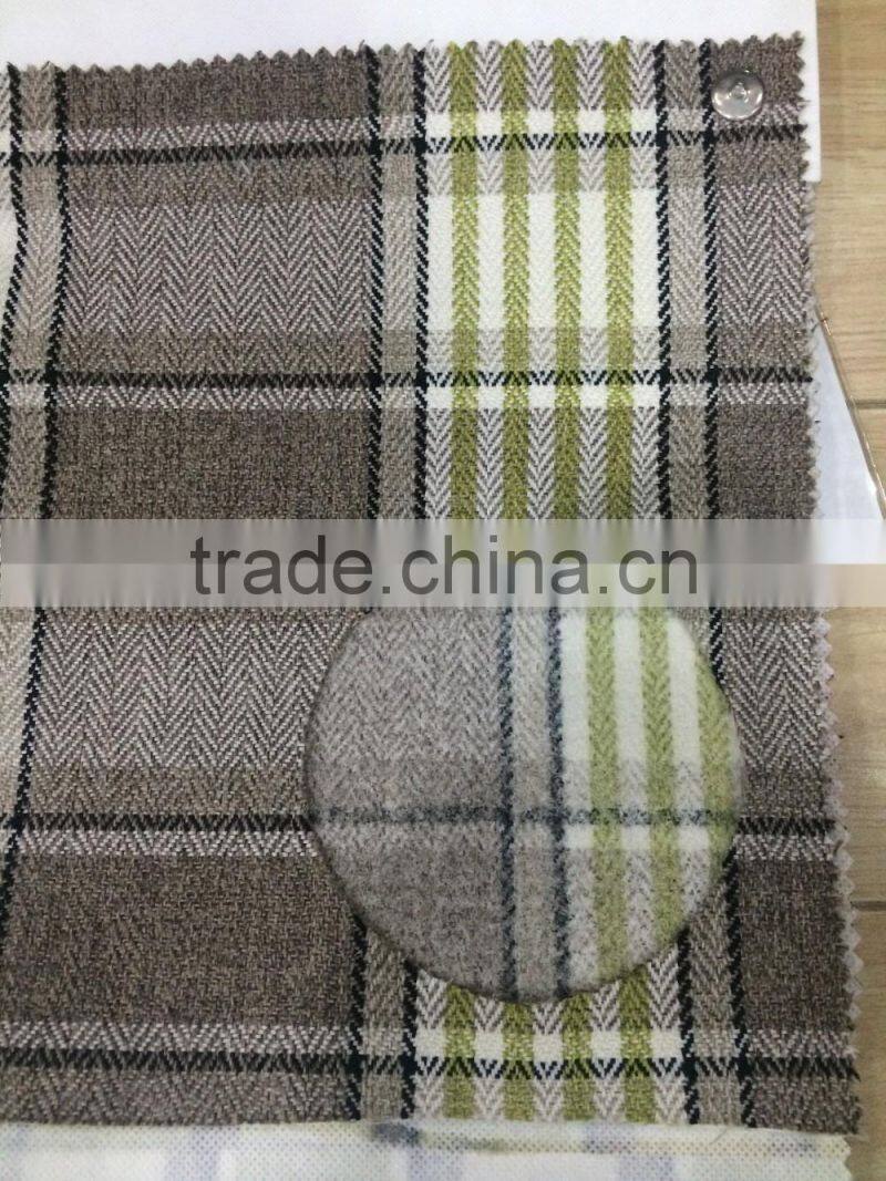 100% cotton yarn dyed check canvas sofa fabric