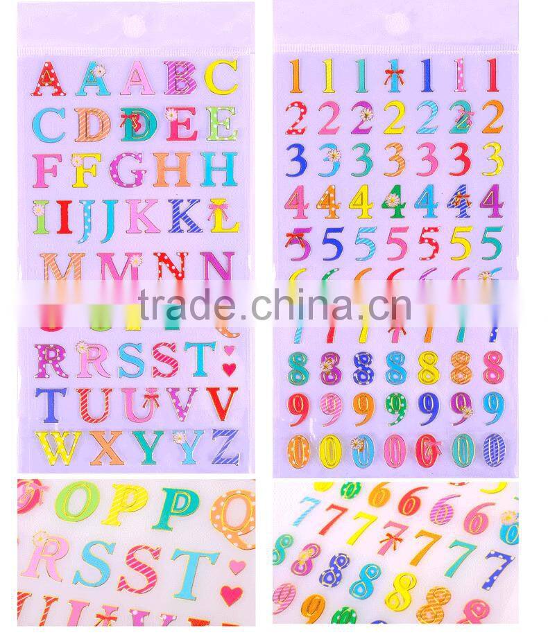 Die-cut different shape sticker PVC / PET sticker cheap gold stamp sticker