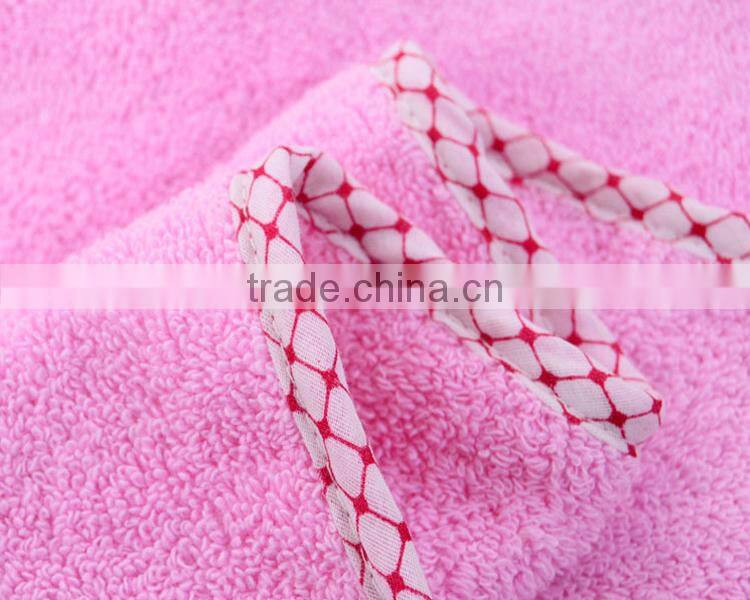 Absorbent terry hooded baby bath towel