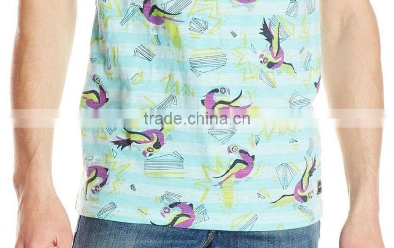 mens hot sale full printing gym wear singlet tank top MP6989 sportswear supplier