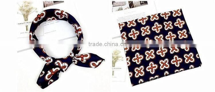 women digital print custom design silk scarf